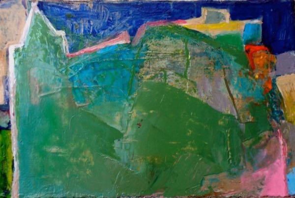 Zonder titel — Circulades (12×18cm) — schilderij van Henk van Dam