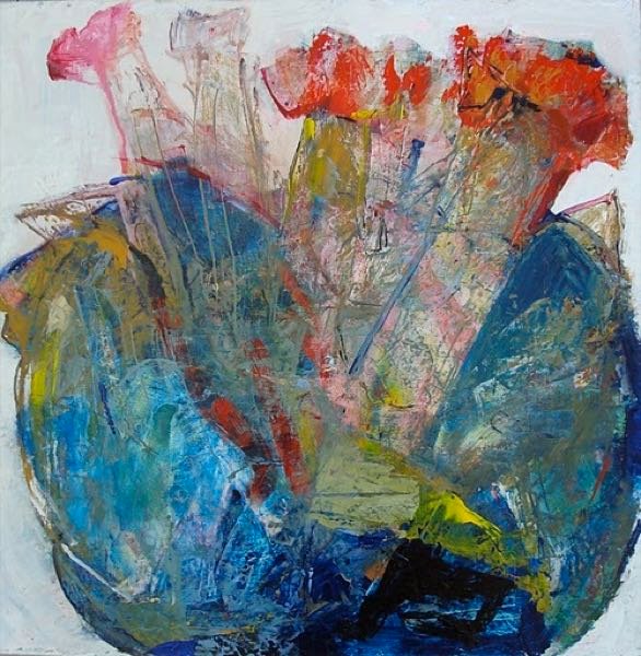 Zonder titel — Clivia (50×50cm) — schilderij van Henk van Dam