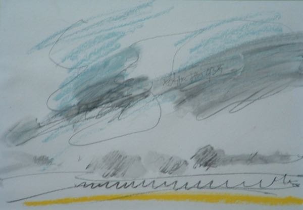 Zonder titel — Eiland (18×24cm) — schilderij van Henk van Dam