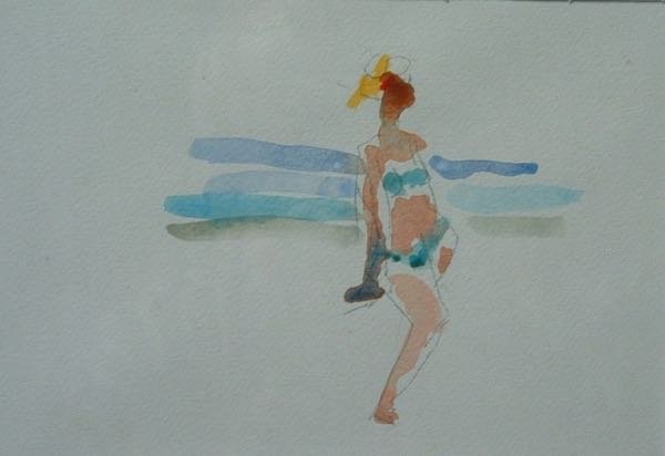 Dame — schilderij van Henk van Dam