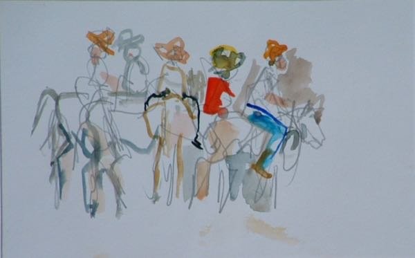 Rodeo — schilderij van Henk van Dam