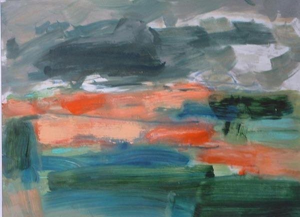 Zomer — schilderij van Henk van Dam