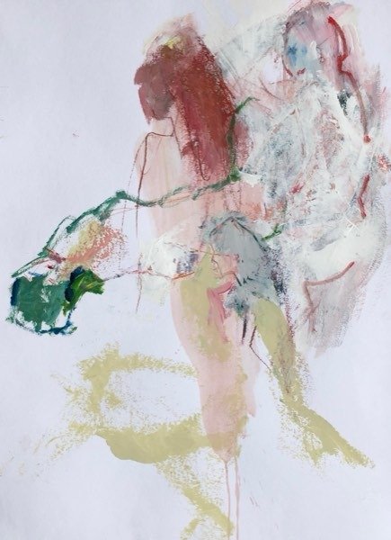 Modelstudie — schilderij van Henk van Dam