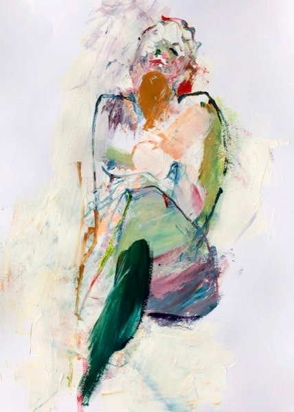 Model — schilderij van Henk van Dam
