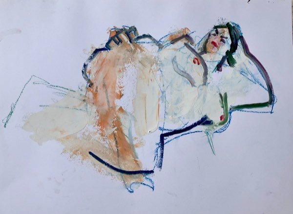 Model — schilderij van Henk van Dam
