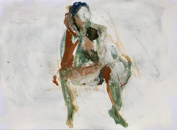 Modèle, sauge et rouille — peinture de Henk van Dam