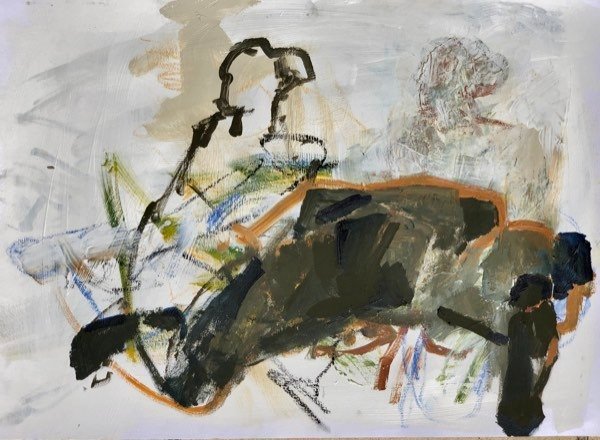 Trois modèles — peinture de Henk van Dam