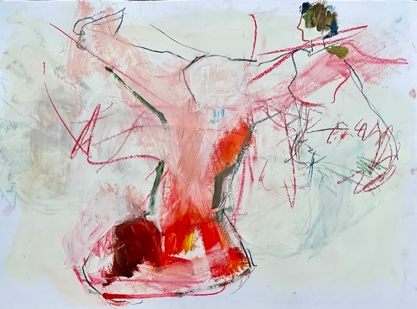 Figures dansantes — peinture de Henk van Dam
