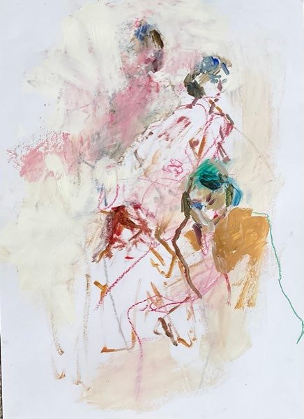 Modelstudie — schilderij van Henk van Dam