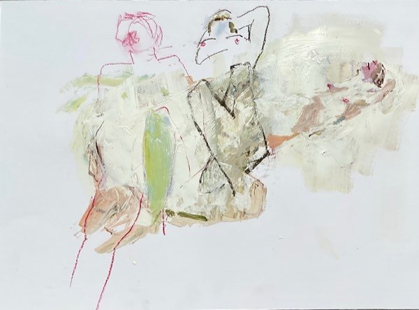 Modelstudie — schilderij van Henk van Dam